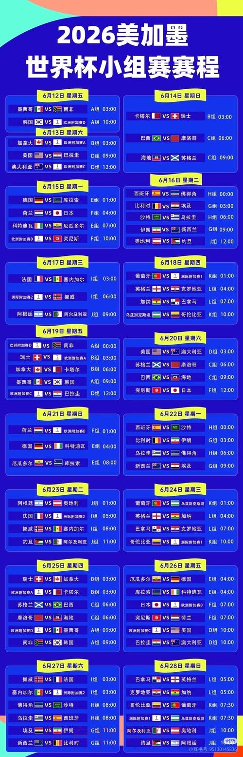 2026世界杯直播一览高清直播在哪里看 2026世界杯直播一览高清直播在哪里看